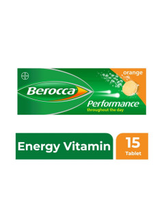 Berocca Orange Energy Vitamin Effervescent 15 Tablets - Case