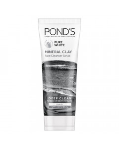 Ponds Pure White Mineral Clay Face Cleansing Scrub (Indo) - Case