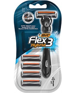 Bic Flex 3 Hybrid Blister 1+4 Shaver - Carton