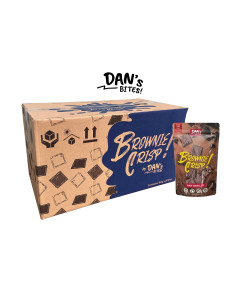Dan's Bites Dark Chocolate Brownie Crisp 80g - Carton