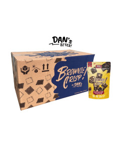 Dan's Bites Dark Chocolate with Mixed Nuts Brownie Crisp 80g - Carton