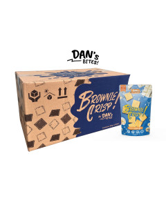 Dan's Bites White Chocolate Brownie Crisp 80g - Carton