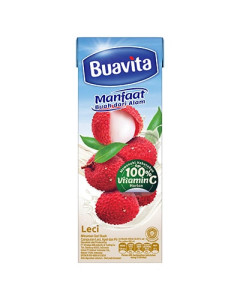 Export BUAVITA LYCHEE Real Fruit Juice - 24X245ML