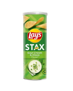  Lay's Stax Sour Cream and Onion Potato Chips - Carton