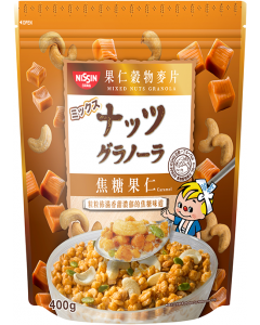 Nissin Fruit Granola Caramel flavor - Carton