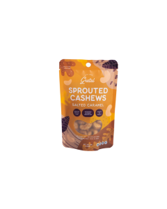 With Love, Gretel Sprouted Cashews Salted Caramel 50g - Carton