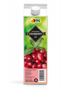 Ripe Juice Concentrate Cranberry - Carton