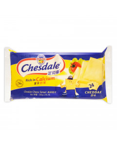 Chesdale 24 Singles Cheddar Cheese Slices - Case