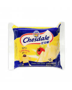 Chesdale 12 Singles Cheddar Cheese Slices - Case