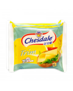 Chesdale 12 Singles Protein Trim Cheddar Cheese Slices - Case