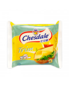 Chesdale 12 Singles Trim Cheddar Cheese - Case