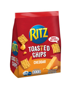 Ritz Toasted Chips Cheddar Halal - Carton