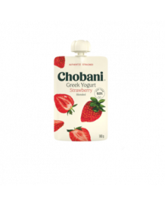 Chobani Strawberry Greek Yoghurt Pouch - Carton