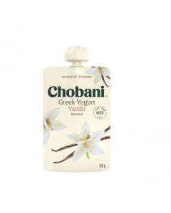 Chobani Vanilla Greek Yoghurt Pouch - Carton