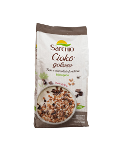 Sarchio Cereals- Crispy Rice with Dark Chocolate Cereal - Carton