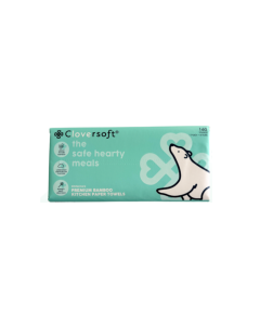 Cloversoft Unbleached Bamboo Kitchen and Hand Towels (160 sheets) - Carton