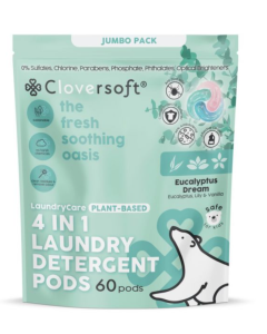 Cloversoft 4 in 1 Deluxe Plus+ Laundry Pods(Eucalyptus Dream) - Carton