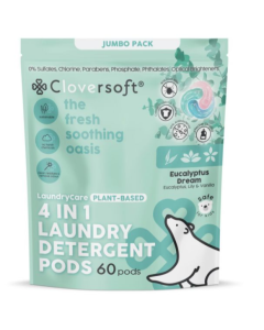 Cloversoft 4 in 1 Deluxe Plus+ Laundry Pods(Eucalyptus Dream) - Carton