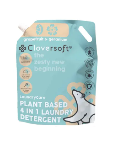 Cloversoft Plant-Based 4 in 1 Laundry Detergent Refill Pack (Grapefruit & Geranium) - Carton