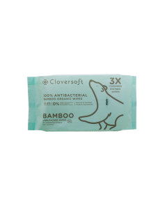 Cloversoft Unbleached Bamboo Organic Antibacterial Wipes 40 sheets - Carton