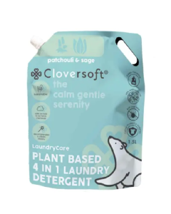 Cloversoft Plant-Based 4 in 1 Laundry Detergent Refill Pack (Patchouli & Sage) - Carton