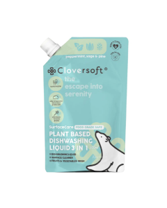 Cloversoft Dishwashing 500ml - Refill Bag (Peppermint, Sage, Pine) - Carton