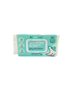 Cloversoft Unbleached Bamboo Organic Pure Water Baby Wipes - Carton