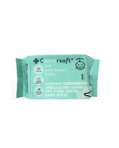 Cloversoft Unbleached Bamboo Organic Pure Water Baby Wipes 40sheets - Carton