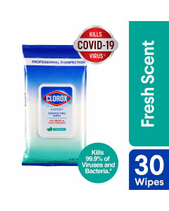 Clorox Expert Disinfecting Wipes Flowpack - Fresh Scent 30s - Case