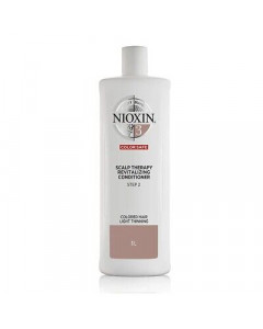 Nioxin System 3 Scalp Therapy Conditioner, Color Treated Hair with Light Thinning 1000 ML