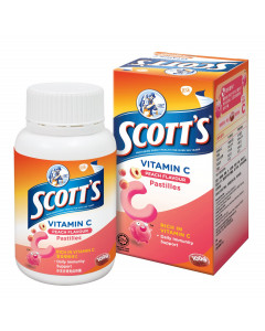Scott's Vitamin C Peach Pastilles - Carton
