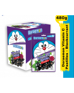 Doraemon VIT C Pastilles Blackcurrant - Carton