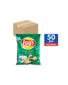 Lay's Sour Cream and Onions Potato Chips - Carton