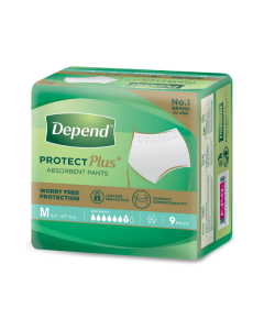 Depend Protect Plus Pants - Medium Adult Diaper - Case