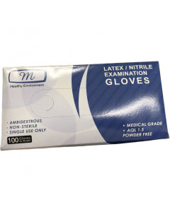Nitrile / Vinyl Examination Gloves Powder Free - Case