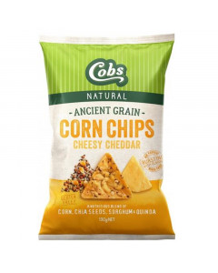 Cobs Ancient Grain Corn Chips Cheesy Cheddar - Case