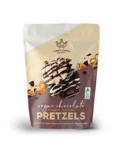 Three Chefs Chocolate Peanut Butter Pretzels - Case