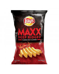 Lay's Maxx Flaming Spicy Potato Chips - Carton