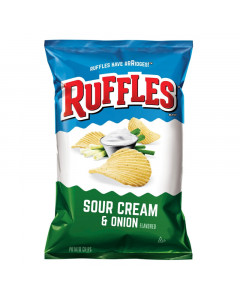Ruffles Sour Cream and Onion Potato Chips - Carton