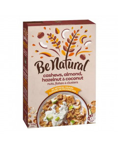 Be Natural Cashew, Almond, Hazelnut & Coconut Cereal - Case