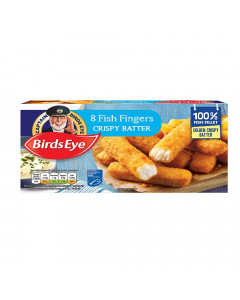 Birds Eye 8's 100% Fillet Fish Fingers in Crispy Batter - Carton