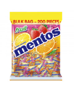 Mentos Fruit Transparent Bag - Carton