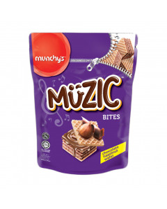 Munchy's Muzic Hazelnut Wafer Bites - Carton