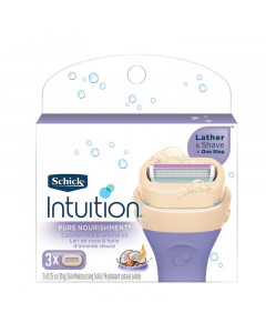 Schick Intuition Coconut Razor Blade Refill 3s - Case
