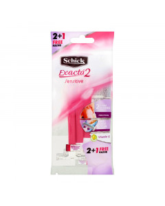 Schick Exacta 2 Sensitive For Women 2+1s - Case