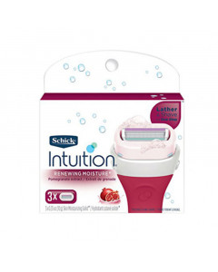Schick Intuition Renewing Moisture Pomegranate Razor Refill - Case