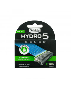 Schick Hydro 5 Sense Comfort Razor Blade Refill 4s - Case