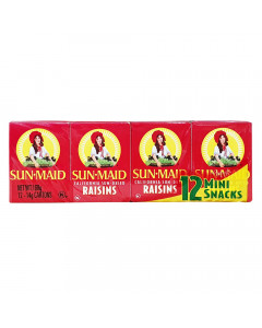 Sunmaid Natural California Raisins Mini Pack - Carton