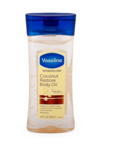 Vaseline Body Oil Coconut Restore - Carton