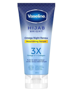 Vaseline Serum Hijab Omega Night Renew Nourishing - Carton
